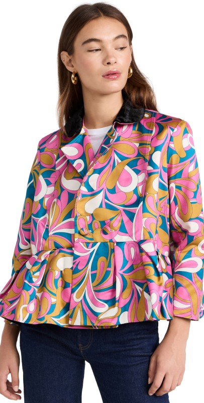Nackiye Tulipes Jacket Gold Leaves