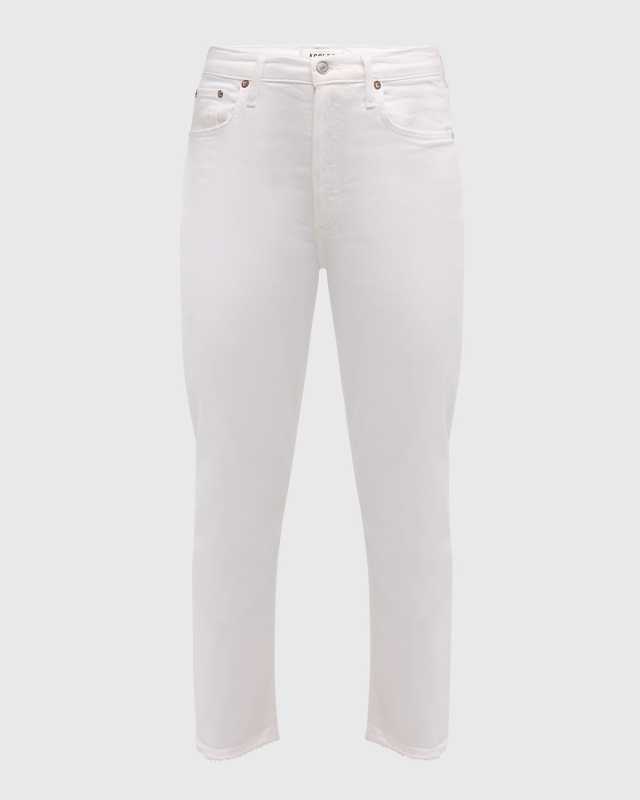 Riley High-Rise Straight Cropped Denim Jeans