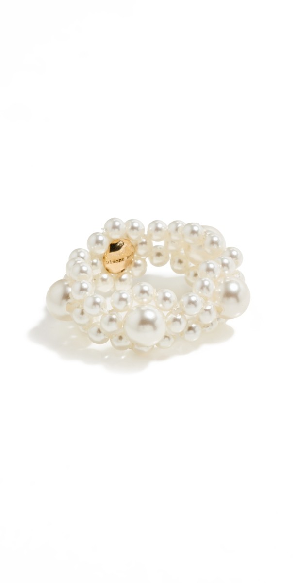 Simone Rocha Daisy Chain Ring Pearl
