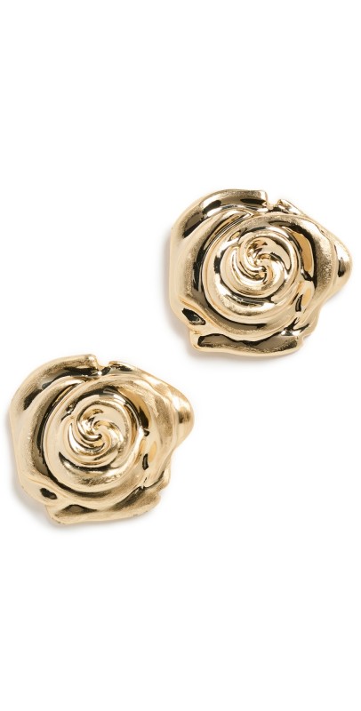 SHASHI Rose Studs Gold