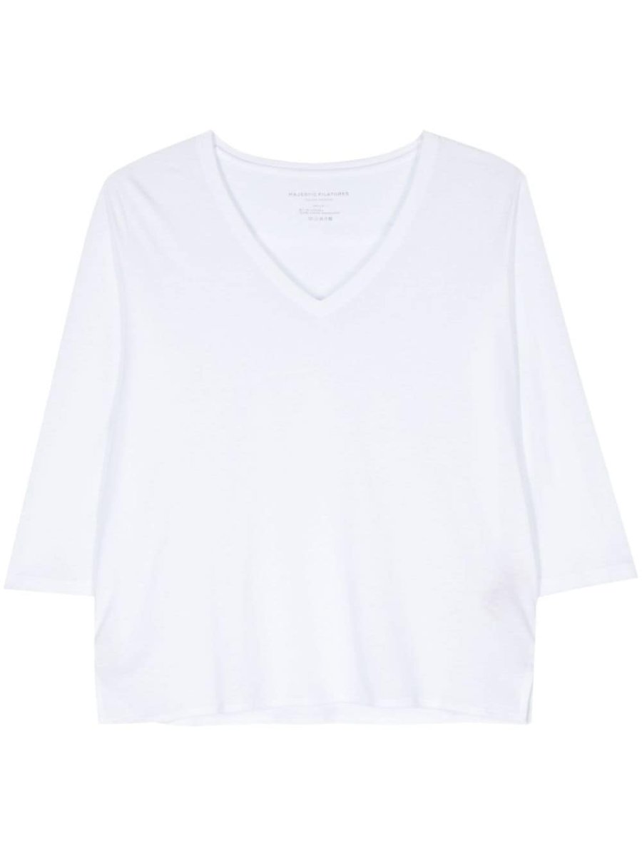 straight-hem T-shirt
