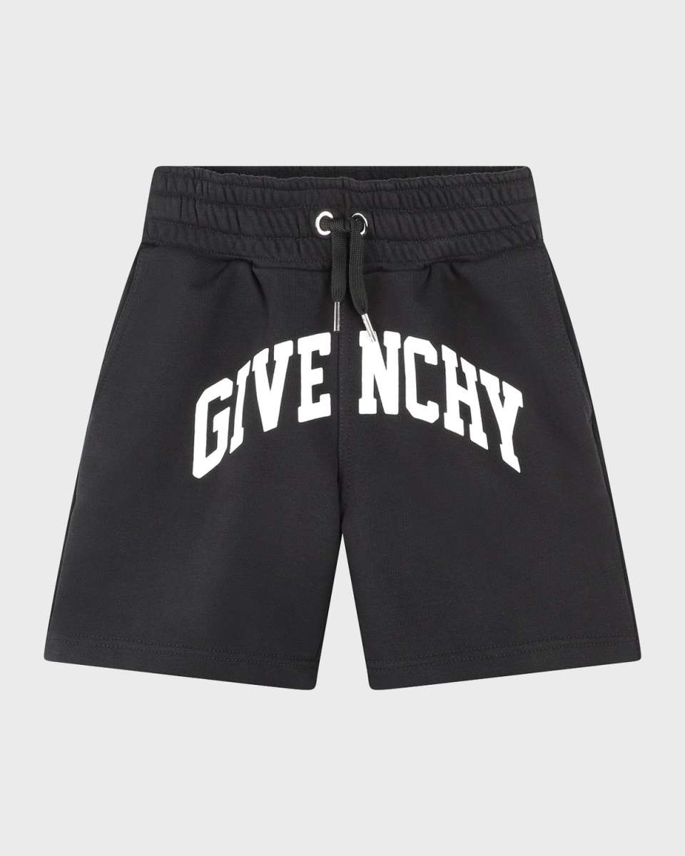 Boy's Logo Fleece Drawstring Shorts, Size 4-6
