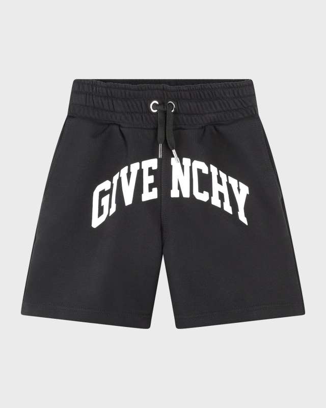 Boy's Logo Fleece Drawstring Shorts, Size 4-6