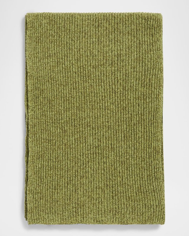 Tweed Ribbed Cashmere Scarf