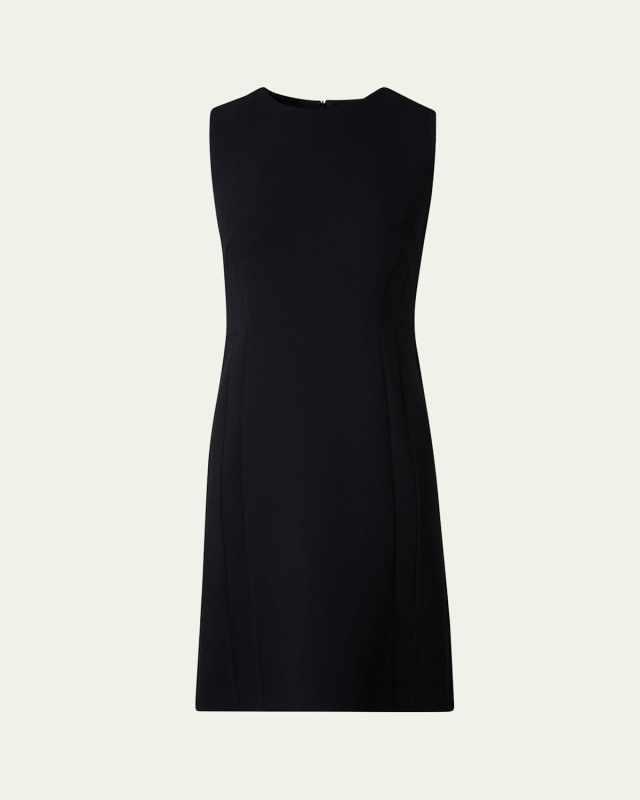 Wool Crepe Double-Face Dress