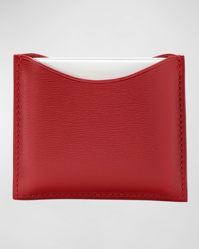 Refillable Leather Compact Case