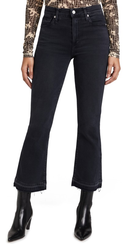 LE JEAN Bella Crop Flare Jeans Ash