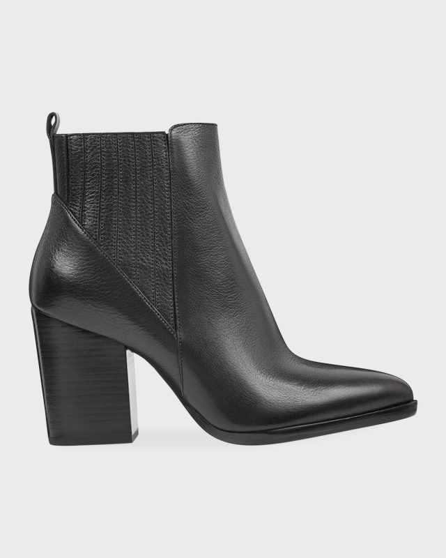 Alva Suede Pleated Chelsea Booties
