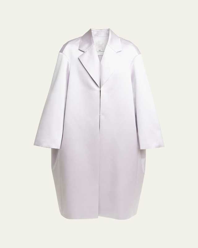 Lighter Oversized Cocoon Silk Coat