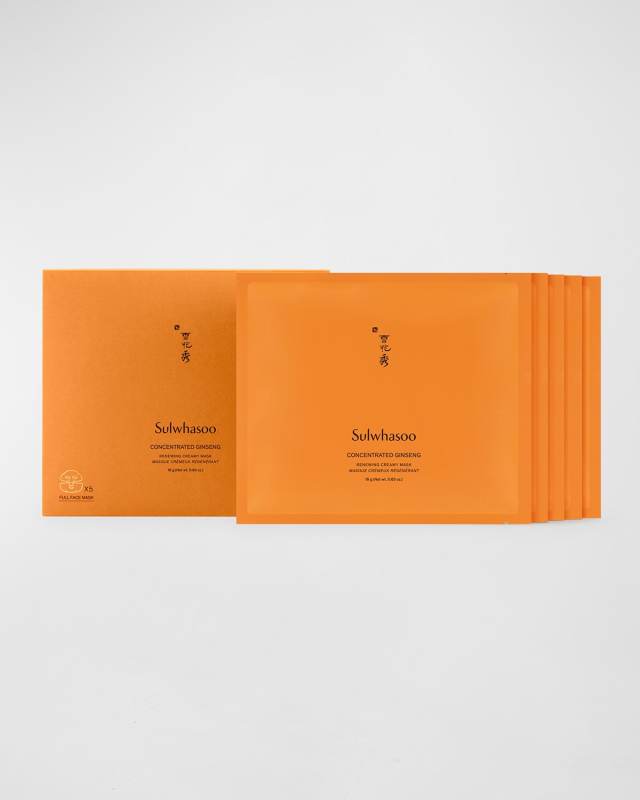 Concentrated Ginseng Renewing Masks, 5 Sheets