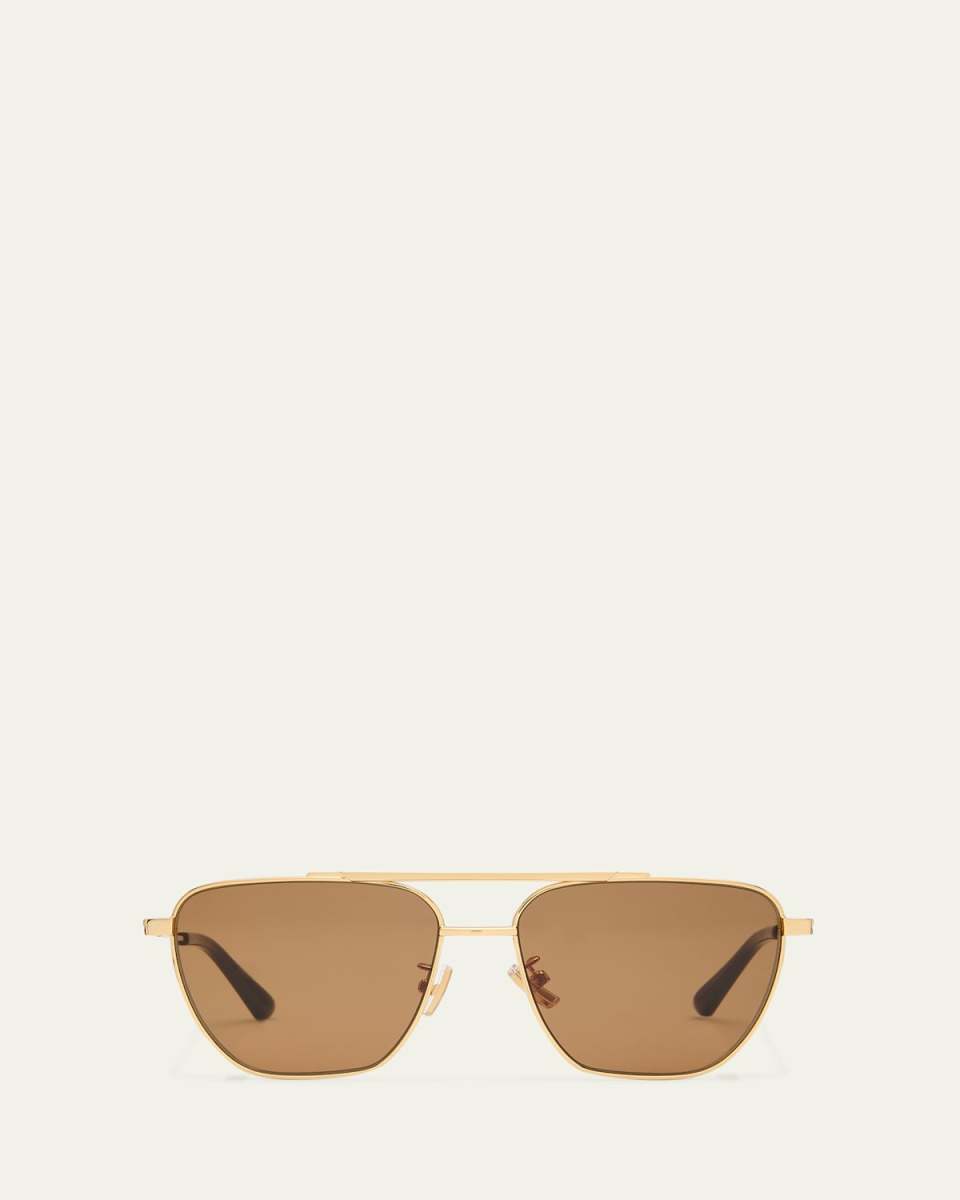 Light Ribbon Navigator Metal Aviator Sunglasses