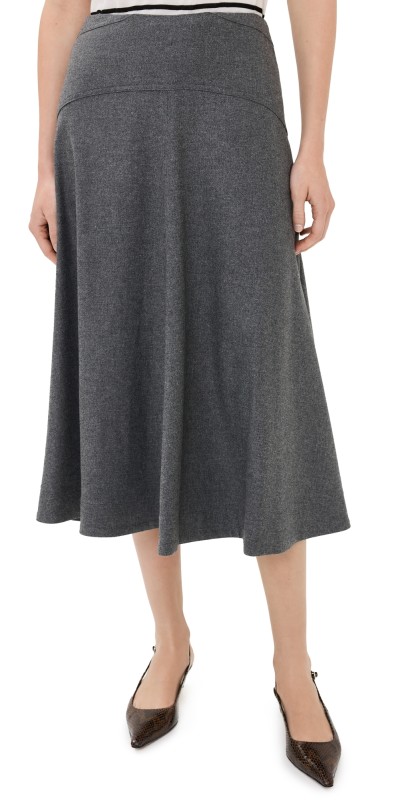 Veronica Beard Rasima Skirt Heather Grey