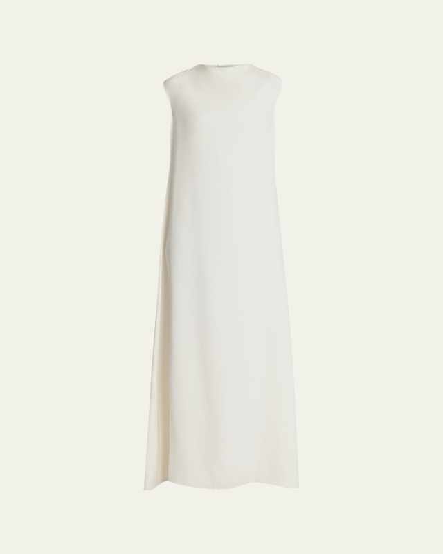Loic High-Neck Sleeveless Silk Gown
