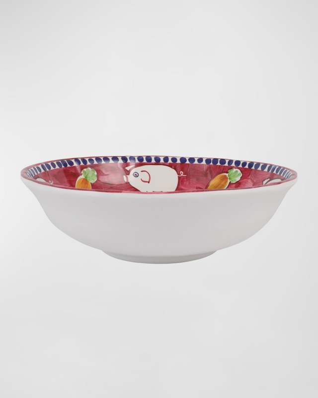 Melamine Campagna Porco Large Serving Bowl