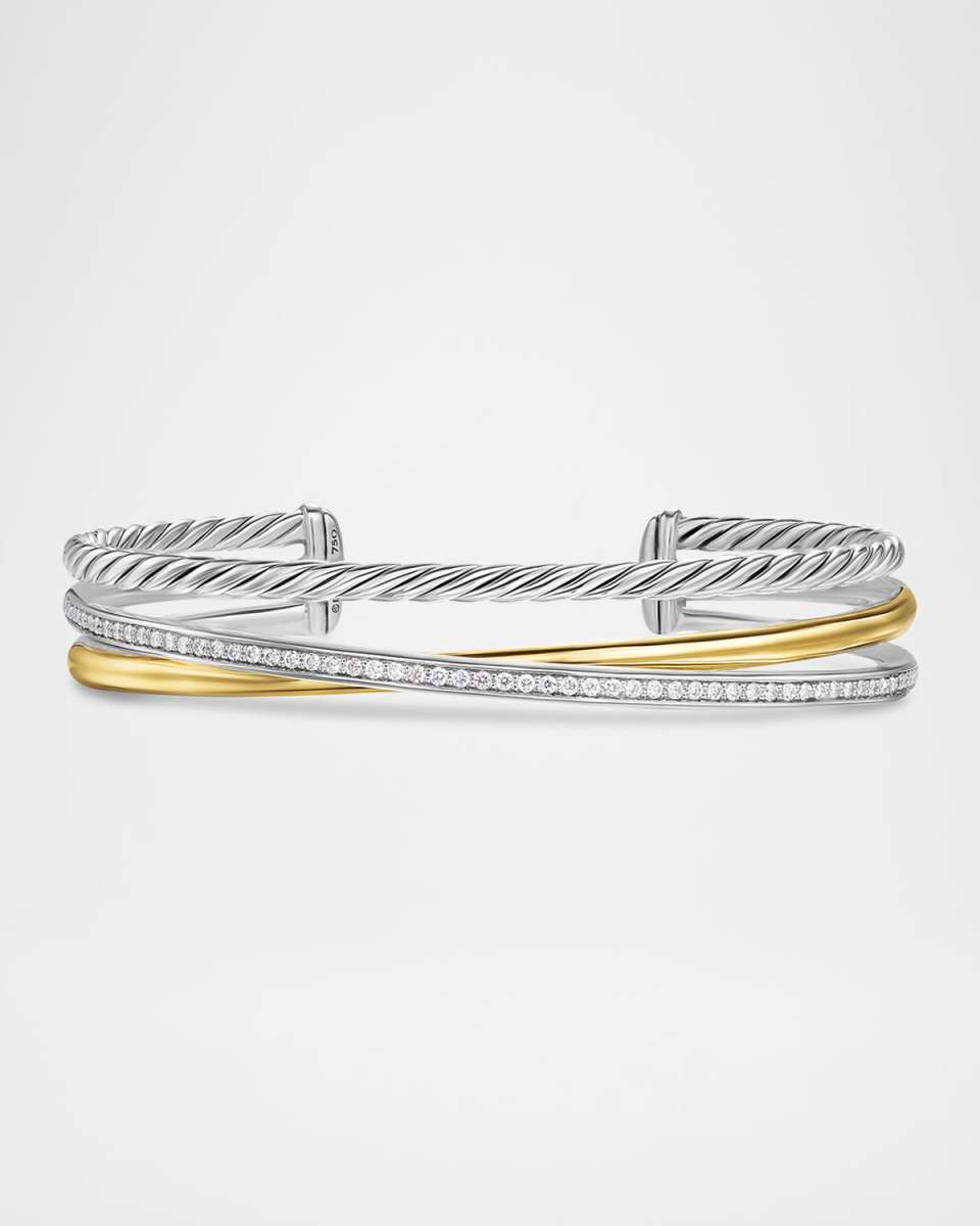11mm Crossover Bracelet in Silver