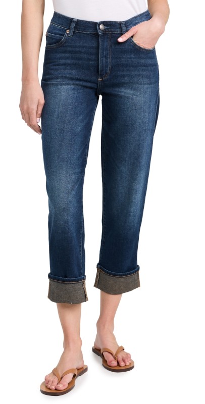 DL1961 Thea Boyfriend: Relaxed Tapered Jeans Bluffview (Vintage)