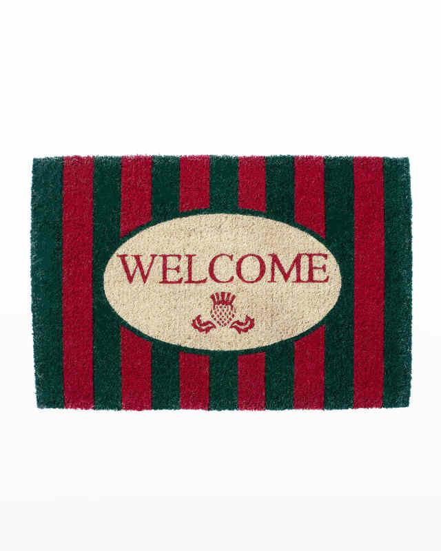 Awning Stripe Welcome Mat