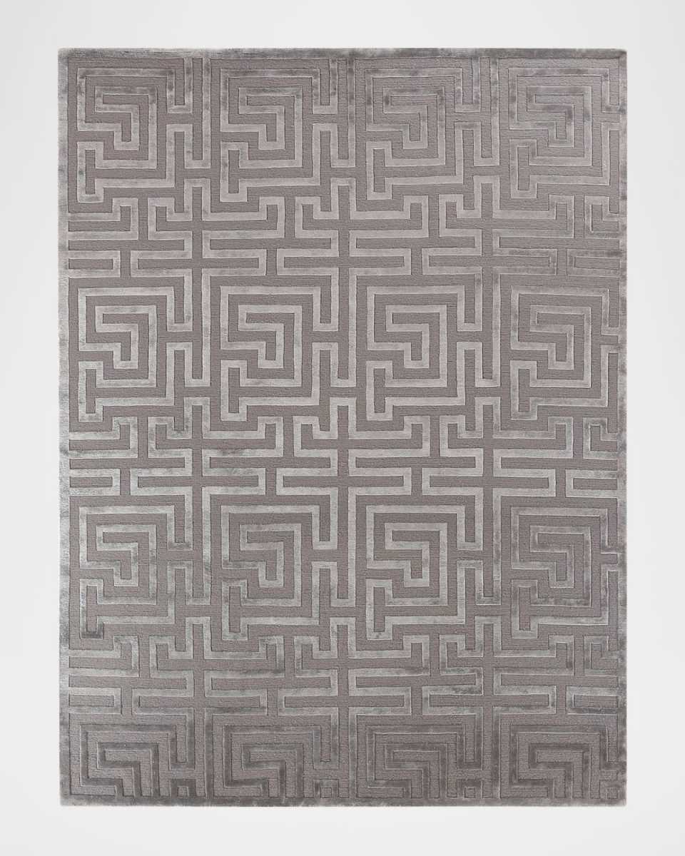 Trellis Hand-Knotted Rug, 9' x 12'