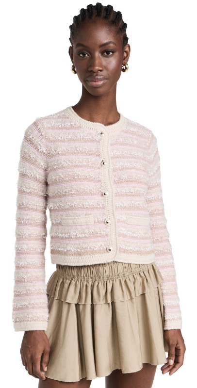 LoveShackFancy Kesi Cardigan Sand Castle