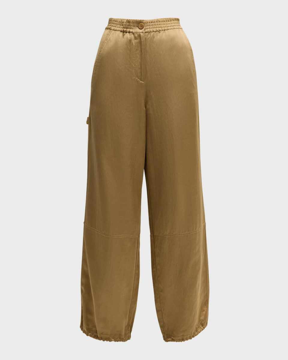 Slouchy Coolness Wide-Leg Shimmer Pants