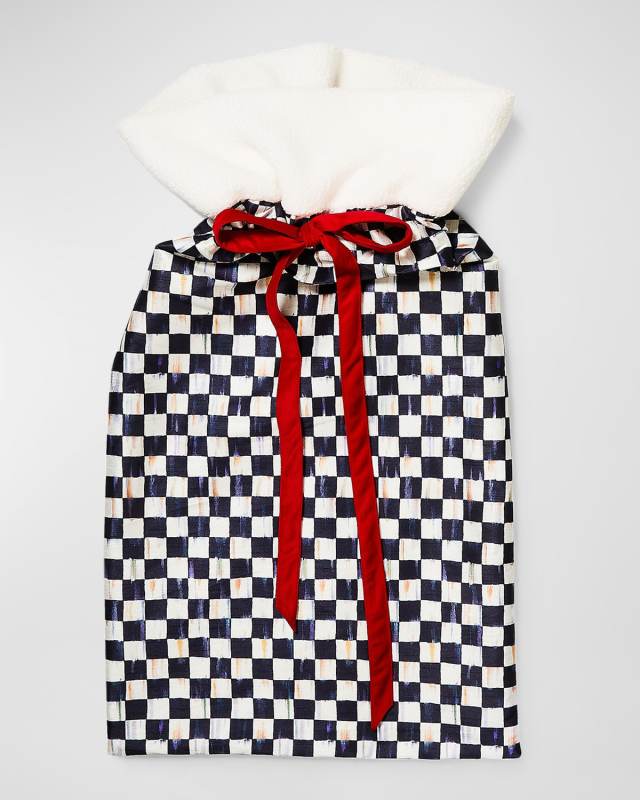 Courtly Check Christmas Santa Bag