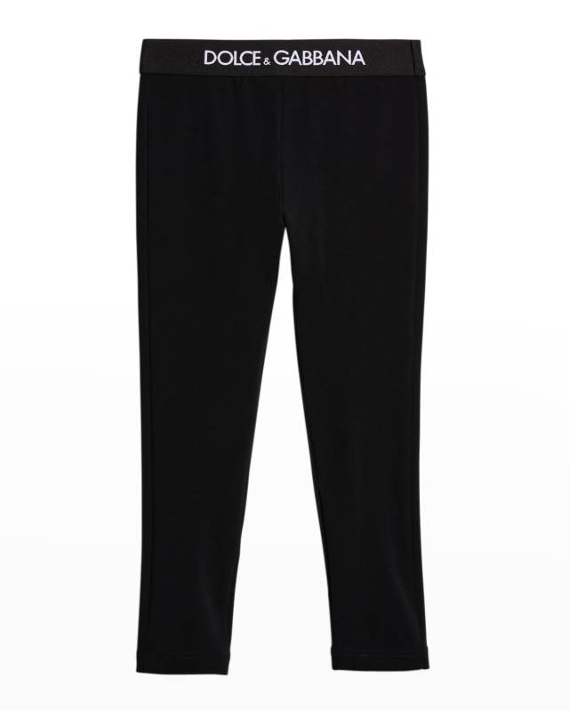 Girl's Logo-Print Leggings, Size 4-6