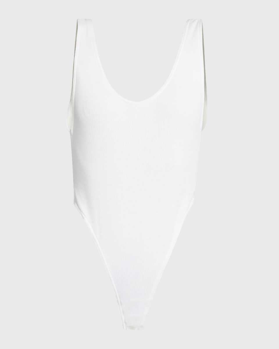 Deep Back Sleeveless Bodysuit