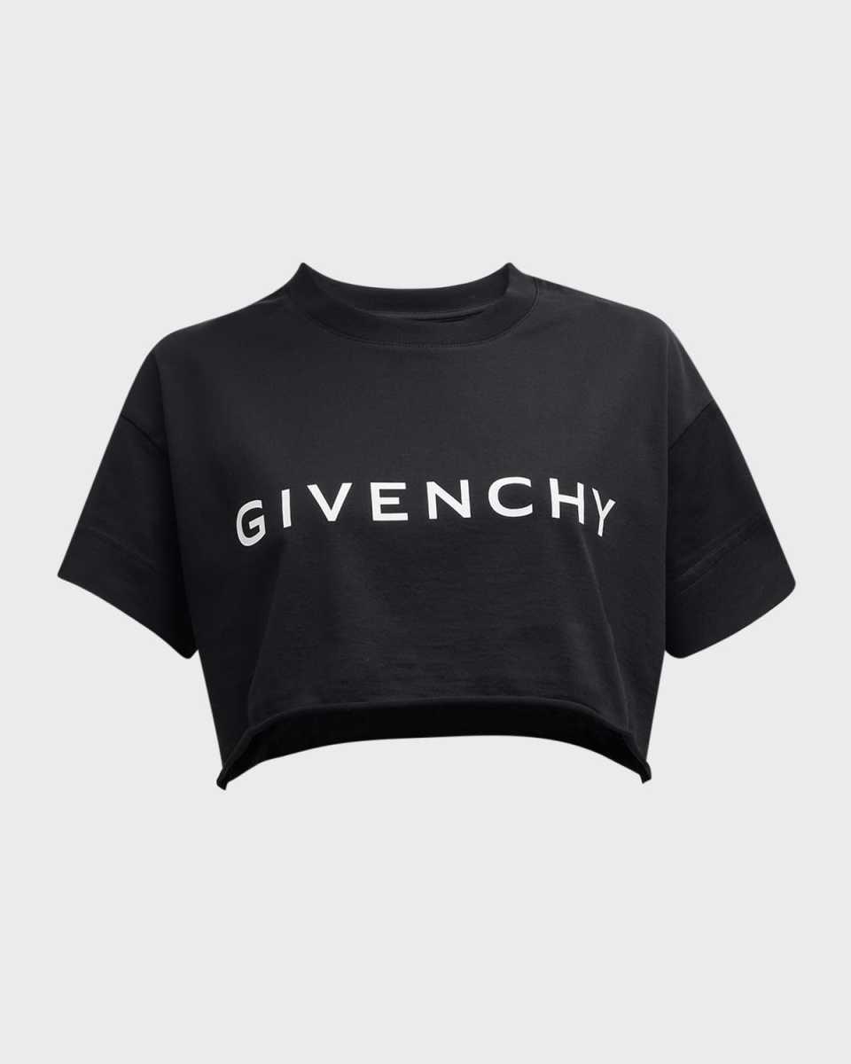 Logo Short-Sleeve Crop T-Shirt