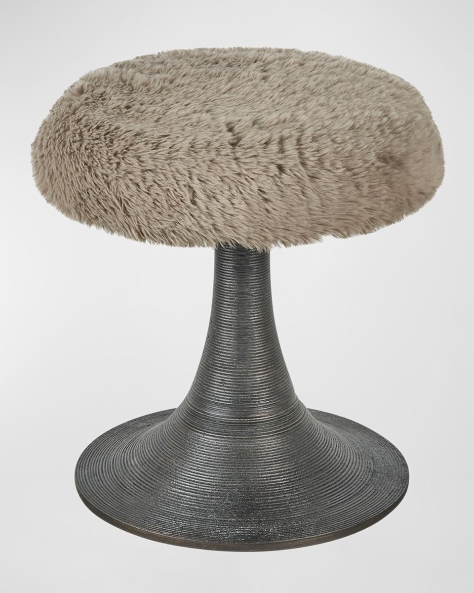 Kira Faux Fur Stool