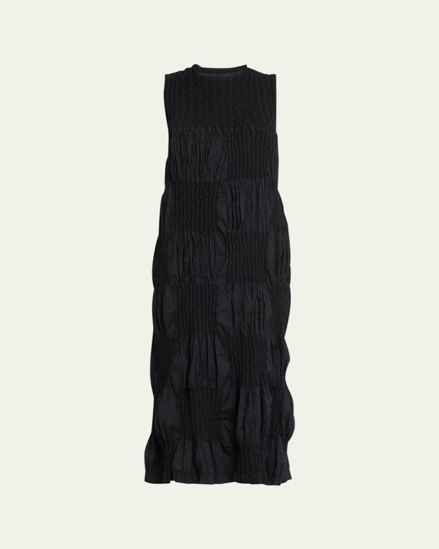 Wrinkled Blocks Dress