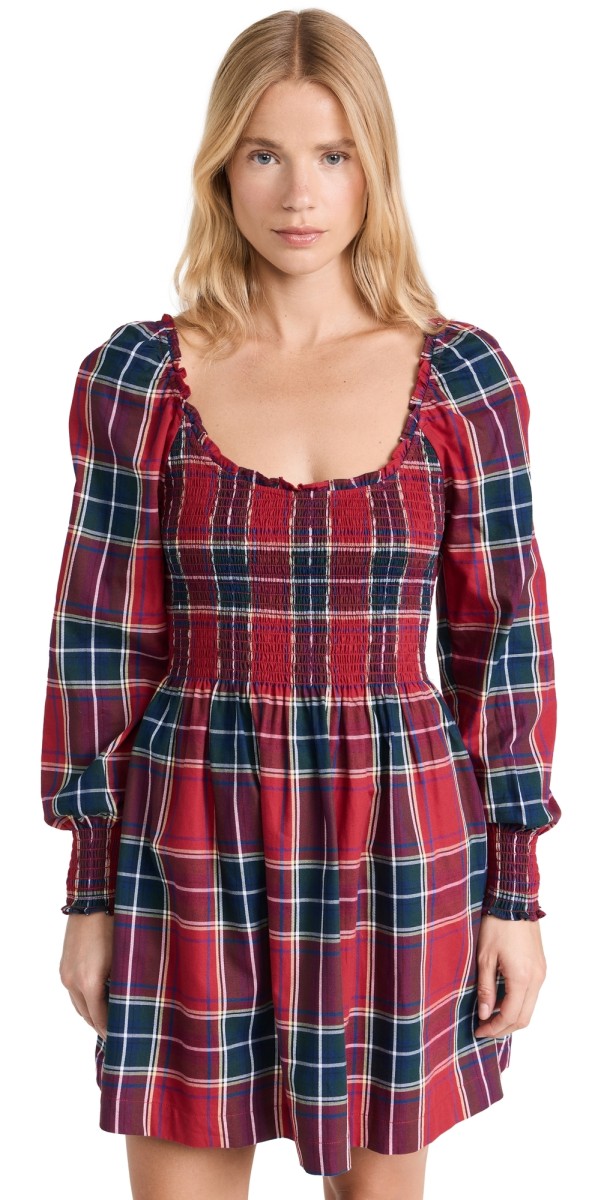 Hill House Home The Norah Nap Dress Red Tartan