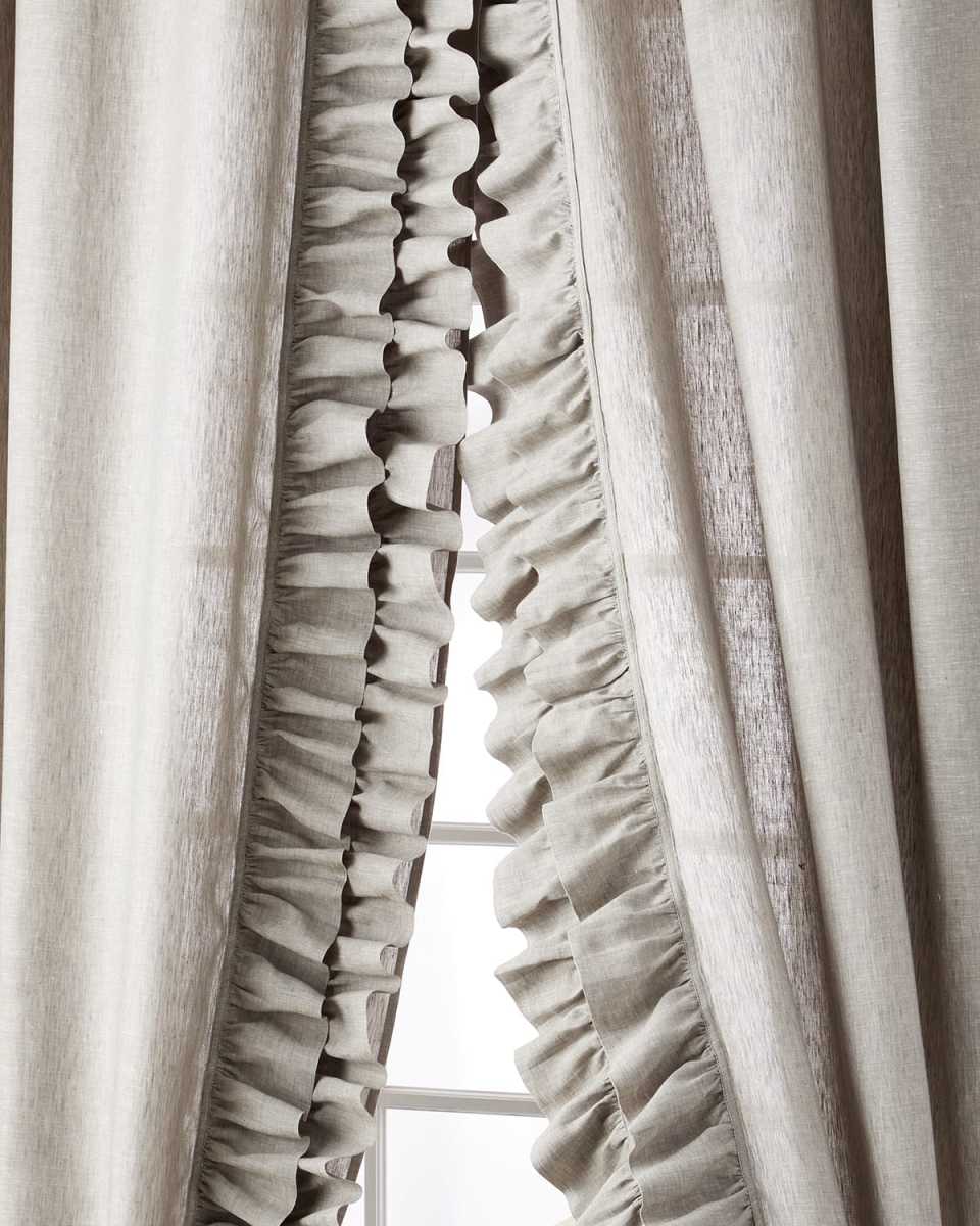 Two Basillo Linen Curtains