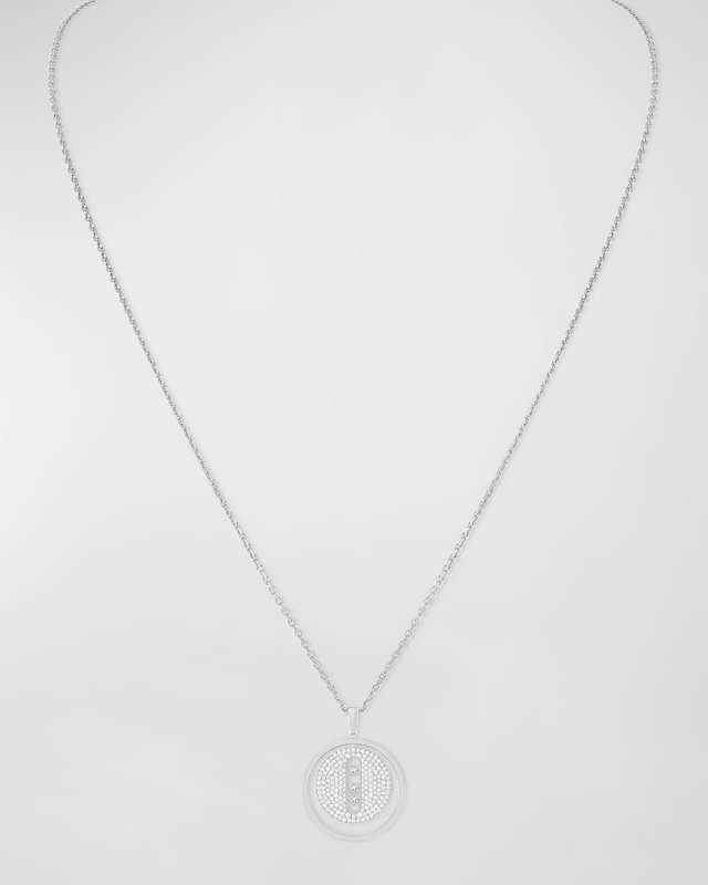 Lucky Move 18K White Gold Diamond Necklace