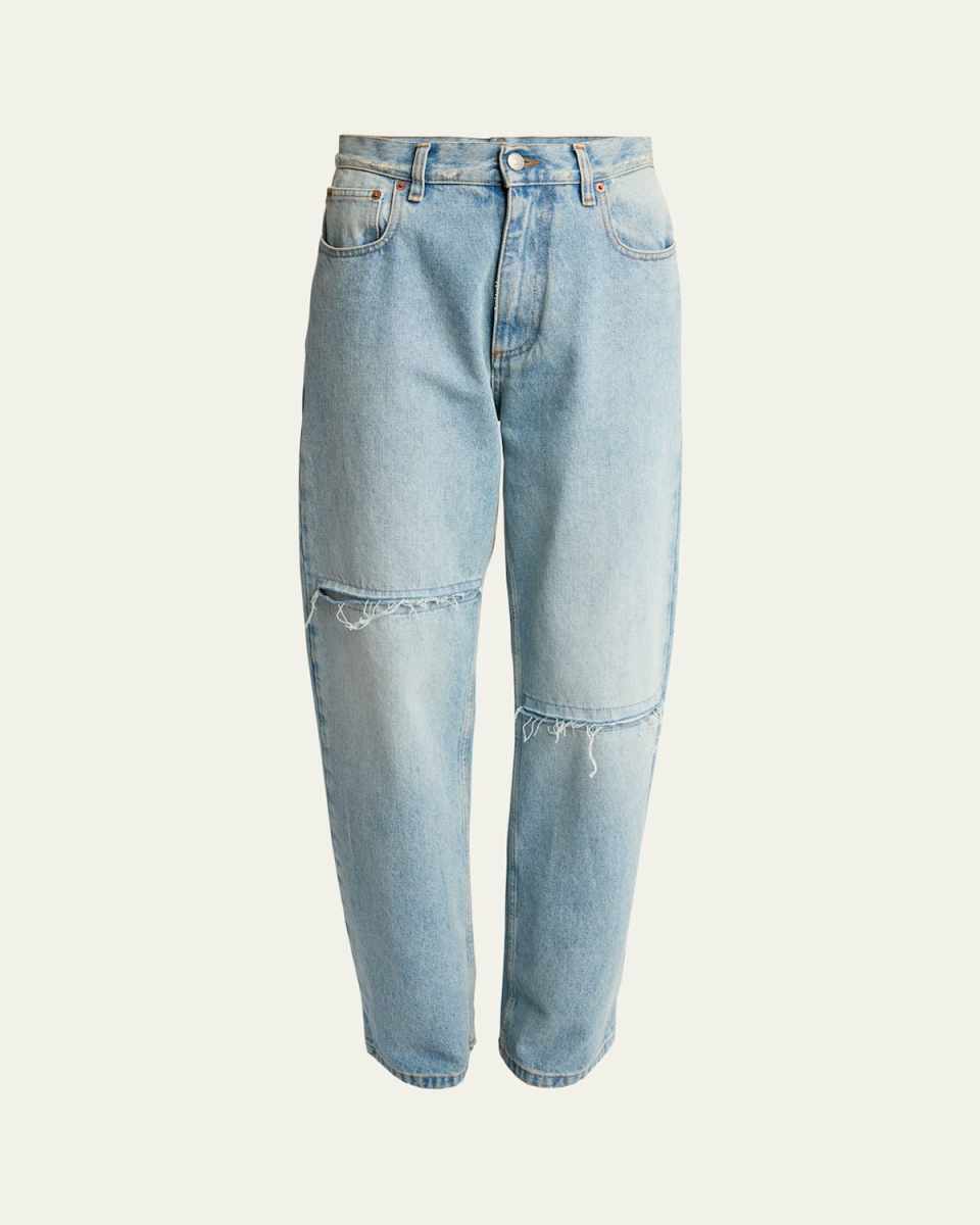 Distressed 5-Pocket Jeans