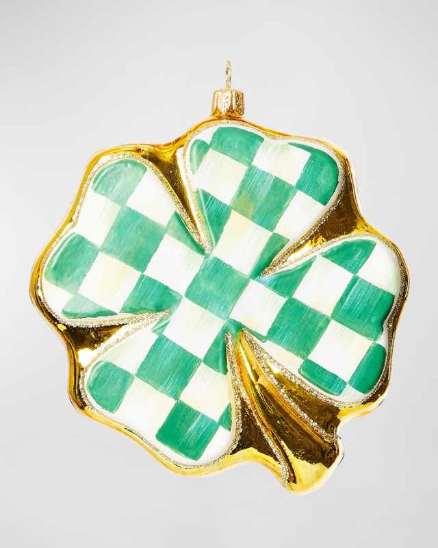 Shamrock Glass Ornament