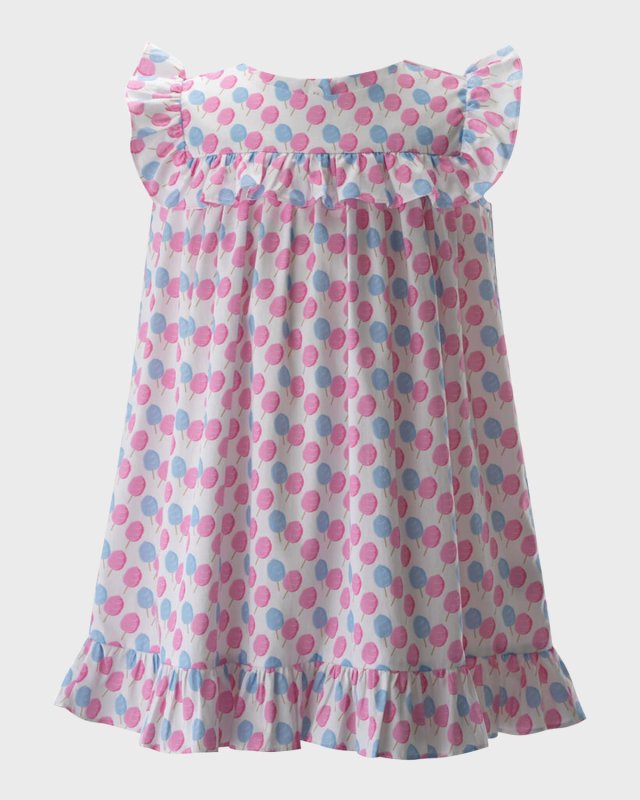 Girl's Cotton Candy Frill Dress, Size 2-