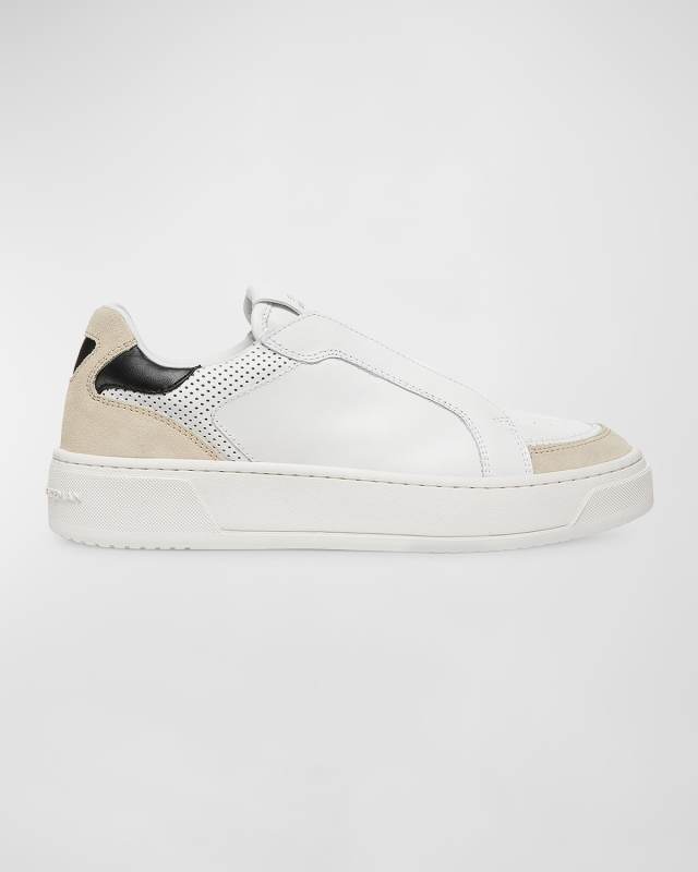 Courtside Retro Leather Low-Top Sneakers
