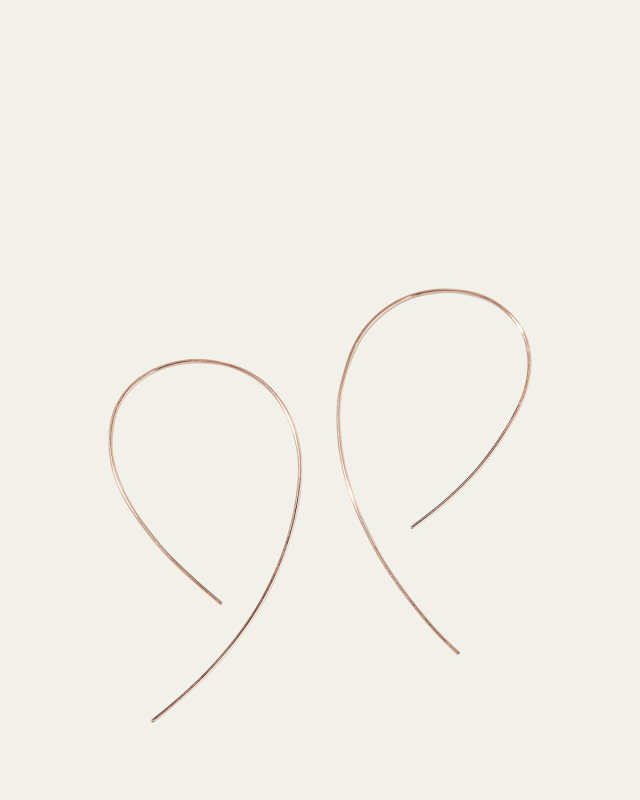 Yellow Gold Hooked On Hoop Earrings