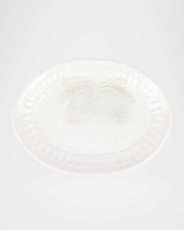 Pietra Natale Pinecone Small Oval Platter