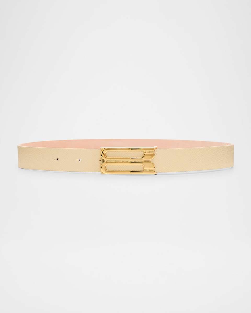 B-Logo Leather Belt