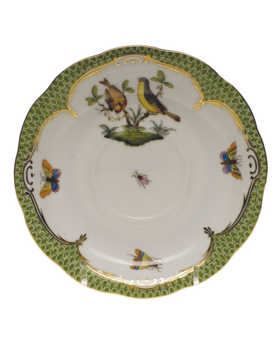 Rothschild Bird Green Motif 07 Tea Saucer