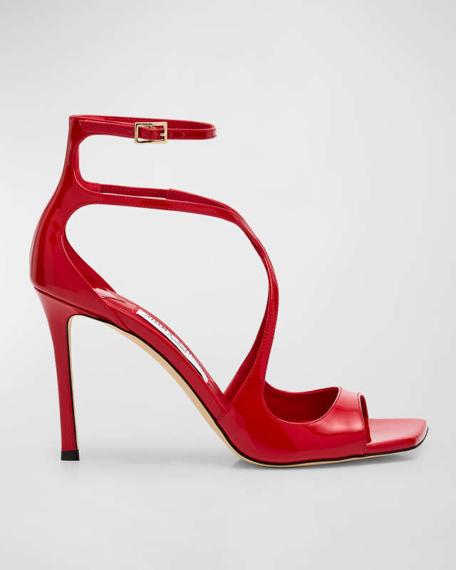 Azia Patent Strappy Stiletto Sandals