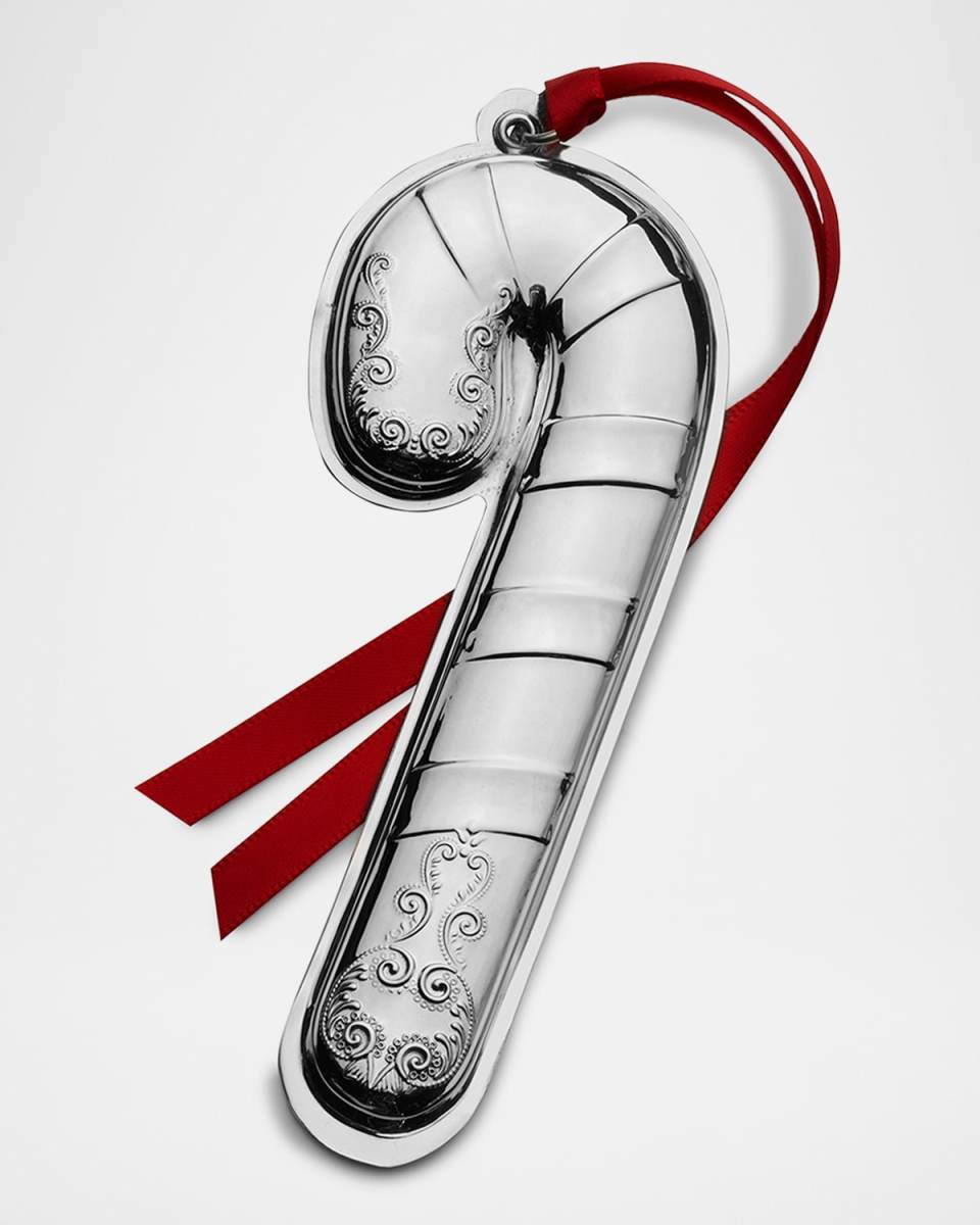 2024 Sterling Silver Candy Cane Christmas Ornament, 17th Edition