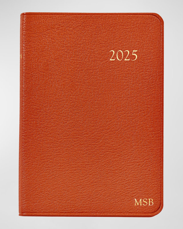 2025 Leather Daily Journal, Personalized