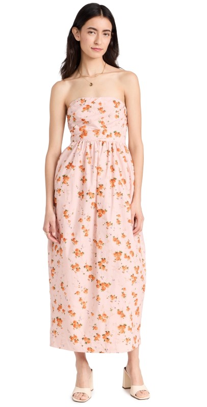 LoveShackFancy Luxie Dress Persian Orange