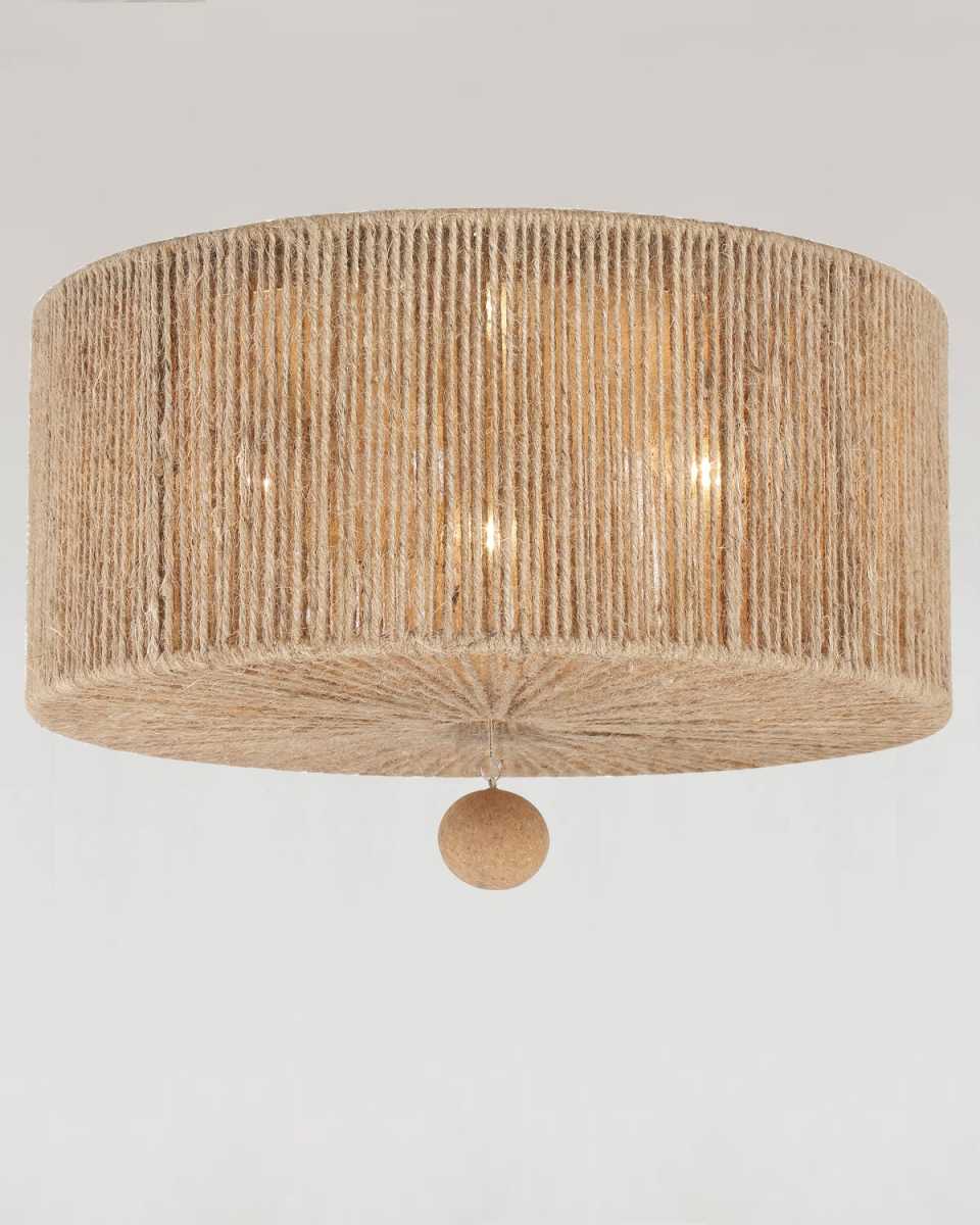 Jessa 3-Light Burnished Silver Ceiling Mount