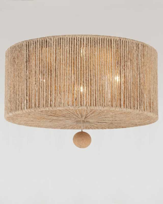Jessa 3-Light Burnished Silver Ceiling Mount