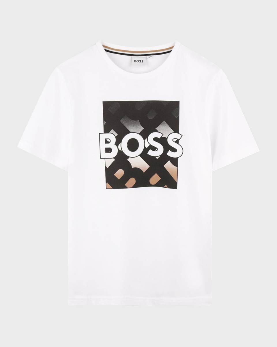 Boy's Gradient Logo-Print T-Shirt, Size 4-