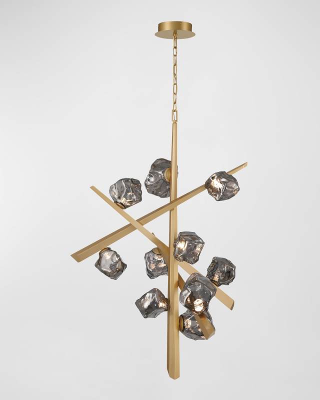 Thorah 10-Light LED Golden Chandelier