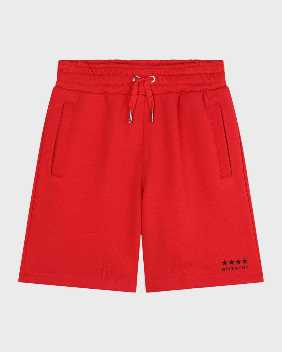 Boy's 4G Drawstring Shorts, Size 8-14